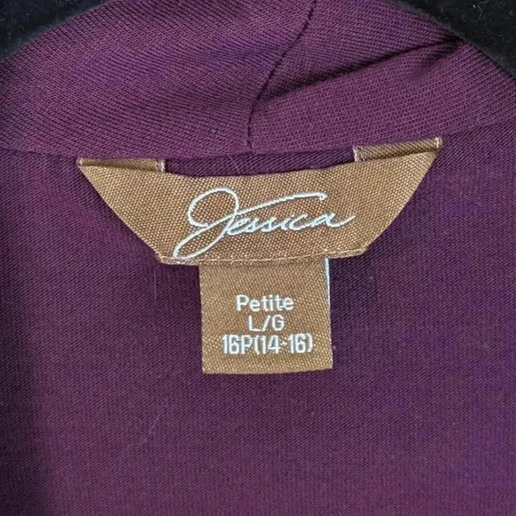 Jessica Open Front Purple Cardigan - Picture 7 of 7